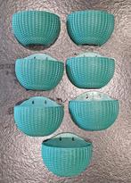 Leuke groene bloembakjes (wand) - nog 7 stuks, Tuin en Terras, Kunststof, Rond, Nieuw, Ophalen of Verzenden