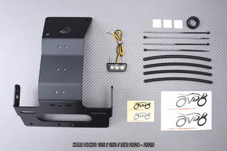 Korte Kentekenplaathouder KTM DUKE 125 250 390 2024 - 2025, Motoren, Accessoires | Overige, Nieuw, Ophalen of Verzenden