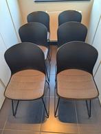 Set van 6 stoelen, zeer goed onderhouden., Maison & Meubles, Chaises, Enlèvement, Comme neuf, Gris, Synthétique