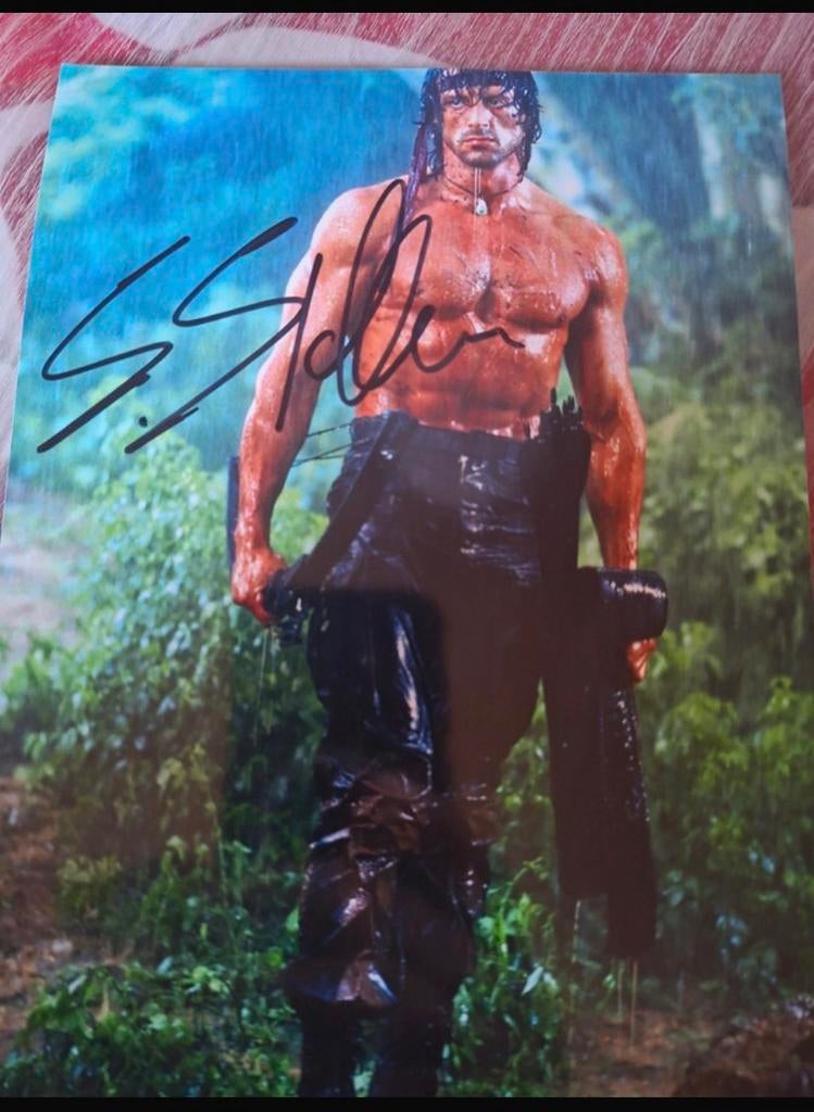 Handtekening Sylvester Stallone, Verzamelen, Ophalen of Verzenden