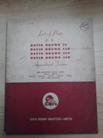 David Brown 25 30 850 880 990 950 onderdelenlijst, Boeken, Catalogussen en Folders, Ophalen of Verzenden, Zo goed als nieuw, Catalogus