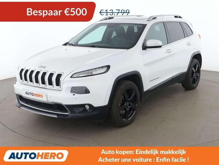 Jeep Cherokee 2.0 M-Jet Limited 4WD, Autos, Jeep, Achat, Cherokee, 4x4, ABS, Caméra de recul, Airbags, Air conditionné, Bluetooth