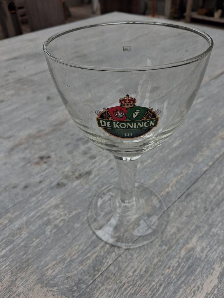 Verres « Bolleke » de Koninck, Enlèvement ou Envoi, De Koninck