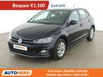 Volkswagen Polo 1.0 TSI Highline (bj 2019, automaat), Auto's, Stof, Gebruikt, 95 pk, Zwart