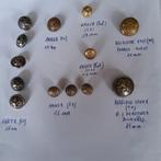 13 antieke koperen ( militaire) knopen., Hobby en Vrije tijd, Naaien en Fournituren, Ophalen of Verzenden, Knoop of Knopen