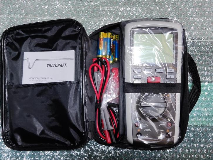 testeur d'isolation voltcraft ET-200 NEW inutilisé PRO, Bricolage & Construction, Instruments de mesure, Neuf, Électricité, Enlèvement ou Envoi