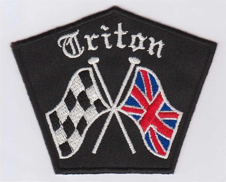 Triton stoffen opstrijk patch embleem #3, Motoren, Accessoires | Overige, Nieuw, Verzenden
