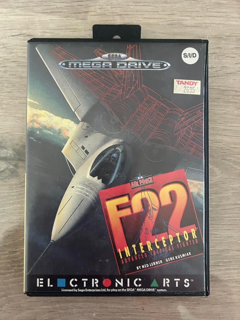 Sega Mega Drive F22 Interceptor Game Met instructies, Games en Spelcomputers, Ophalen of Verzenden, Gebruikt, Mega Drive