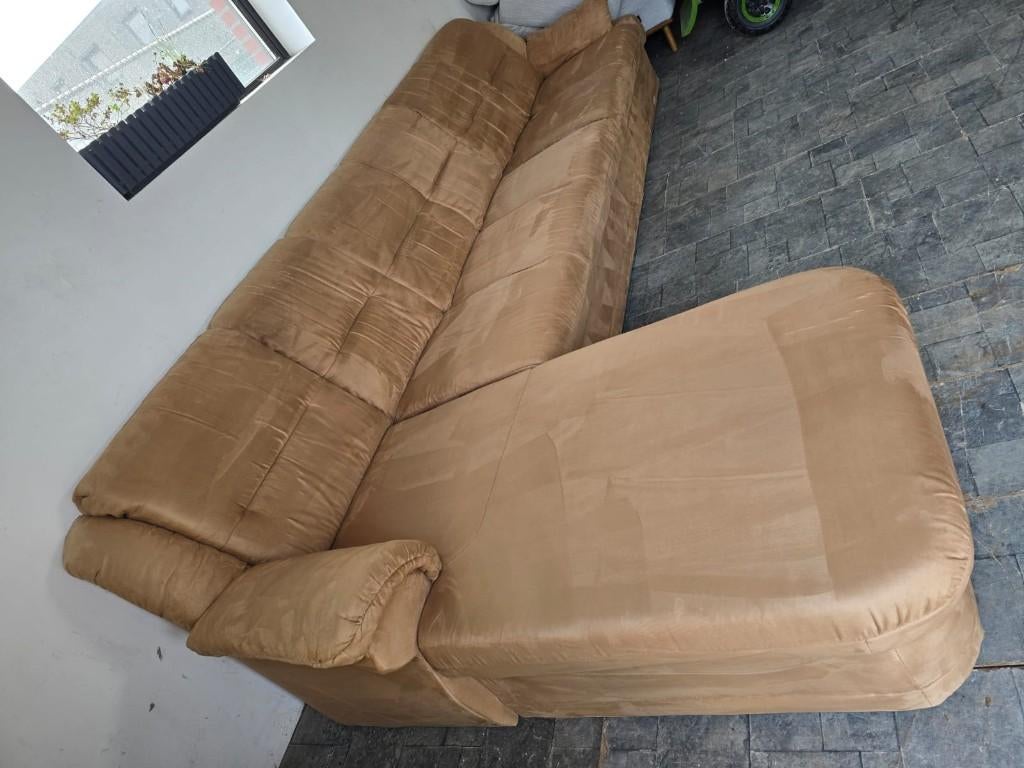 Prachtige modern velvet hoekzetel HEEL GOEDE STAAT, Huis en Inrichting, Zetels | Zetels, Ophalen, Zo goed als nieuw, Hoekbank