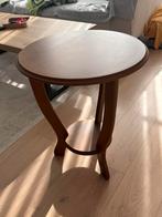 Elegante ronde houten bijzettafel – zeer goede staat, Huis en Inrichting, Ophalen
