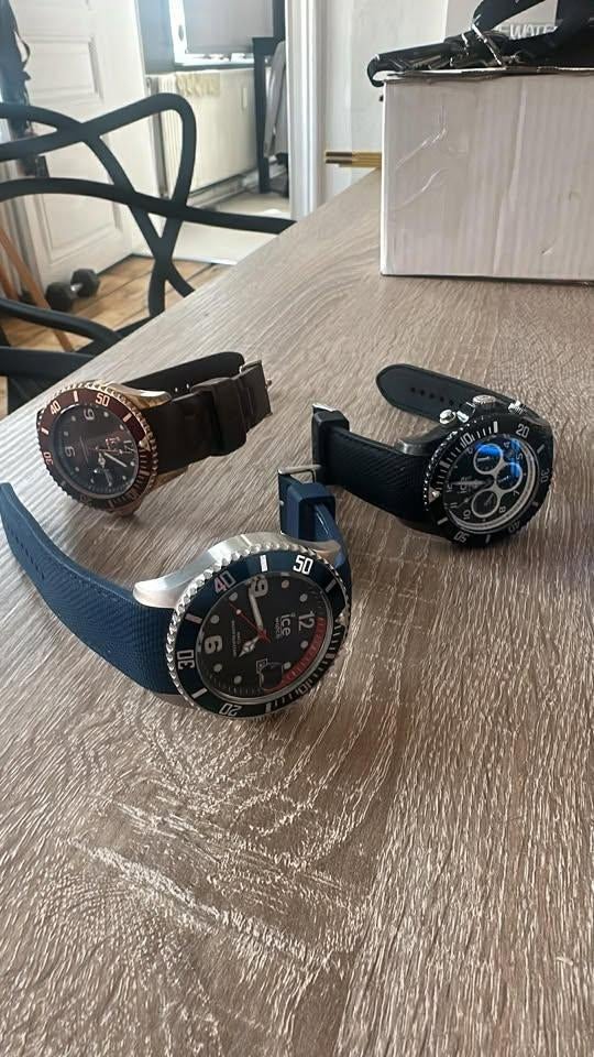 [LOT D’EXCEPTION] 3 Montres Ice-Watch – État Neuf !, Handtassen en Accessoires, Horloges | Heren, Zo goed als nieuw, Polshorloge