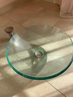 lavabo met afvoer, Doe-het-zelf en Bouw, Sanitair, Ophalen of Verzenden, Zo goed als nieuw, Glas, Wastafel