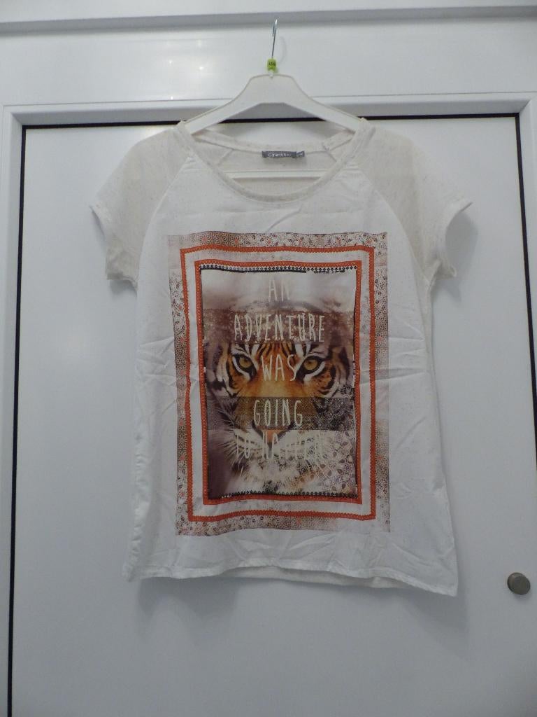 Blouse blanche Geisha - taille S, Taille 36 (S), Comme neuf, Blanc, Geisha