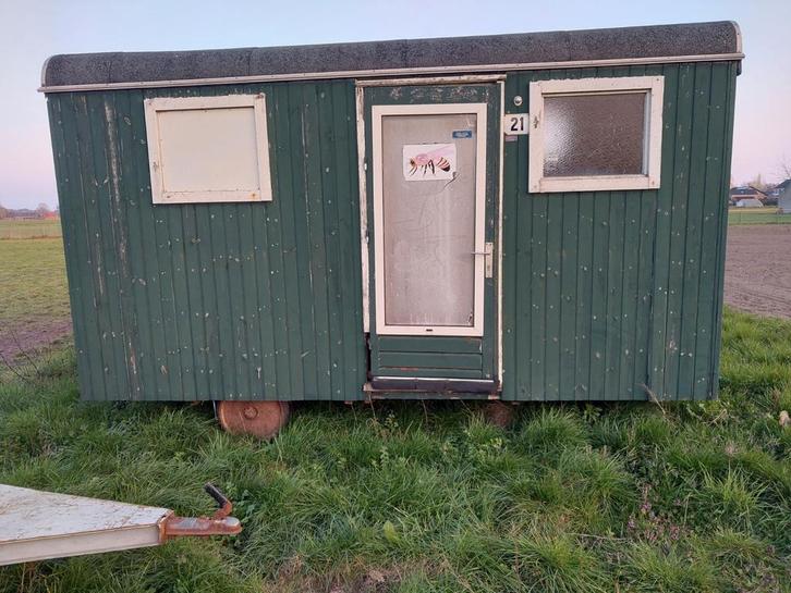 Pipowagen of bouw - schaftkeet te koop, Doe-het-zelf en Bouw, Bouwketen en Schaftketen, Ophalen