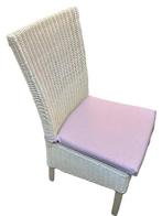 witte rotan stoelen met kussens -prijs voor 6 stoelen, Huis en Inrichting, Stoelen, Ophalen