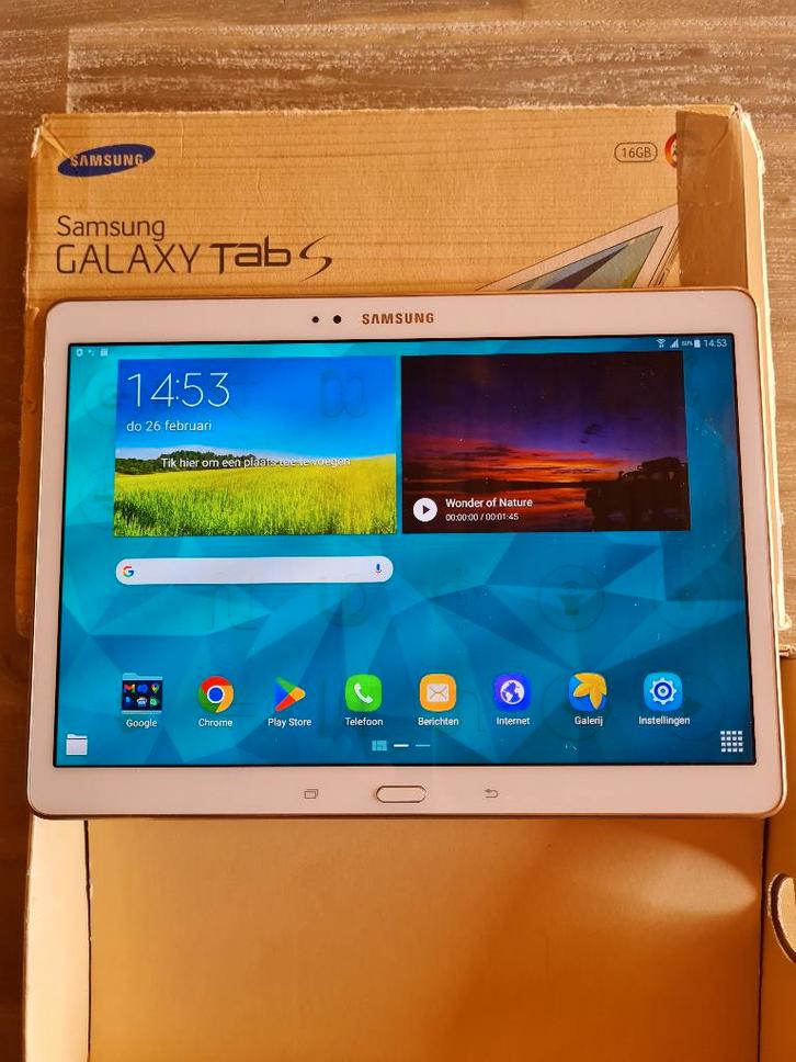 Tablet - Samsung Galaxy Tab S 10.5 LTE SM-T08, Computers en Software, Android Tablets, Gebruikt, Wi-Fi en Mobiel internet, 10 inch