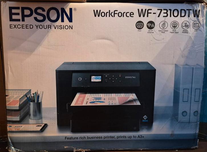 Epson WorkForce WF 7310DTW-printer, Computers en Software, Printers, Nieuw, Printer, Inkjetprinter, Kleur printen, Kopieren, Scannen