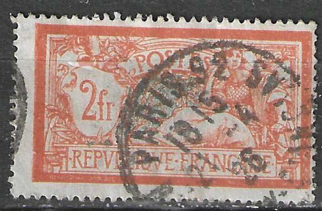 Francia 1907 - Yvert 145 - Typ Merson - 2 portes (ST), Envoi, Affranchi