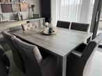 Tafel groot en salon tafel, Huis en Inrichting, Tafels | Eettafels, Ophalen, Gebruikt, 100 tot 150 cm, Glas