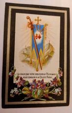 Zeldzaam 19e-eeuws Bidprentje (1875) – Litho Daveluy Brugge, Enlèvement ou Envoi, Image pieuse