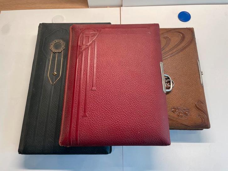 Antieke fotoalbums - periode 1900/Art Nouveau, Audio, Tv en Foto, Fotoalbums en Accessoires, Gebruikt, Ophalen