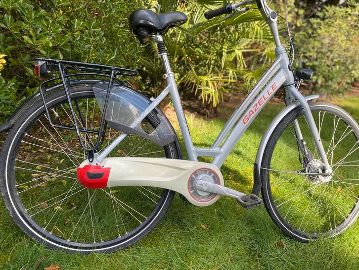 Gazelle Chamonix Pure in White/Orange d49 damesfiets, Fietsen en Brommers, Fietsen | Dames | Damesfietsen, Zo goed als nieuw, Gazelle