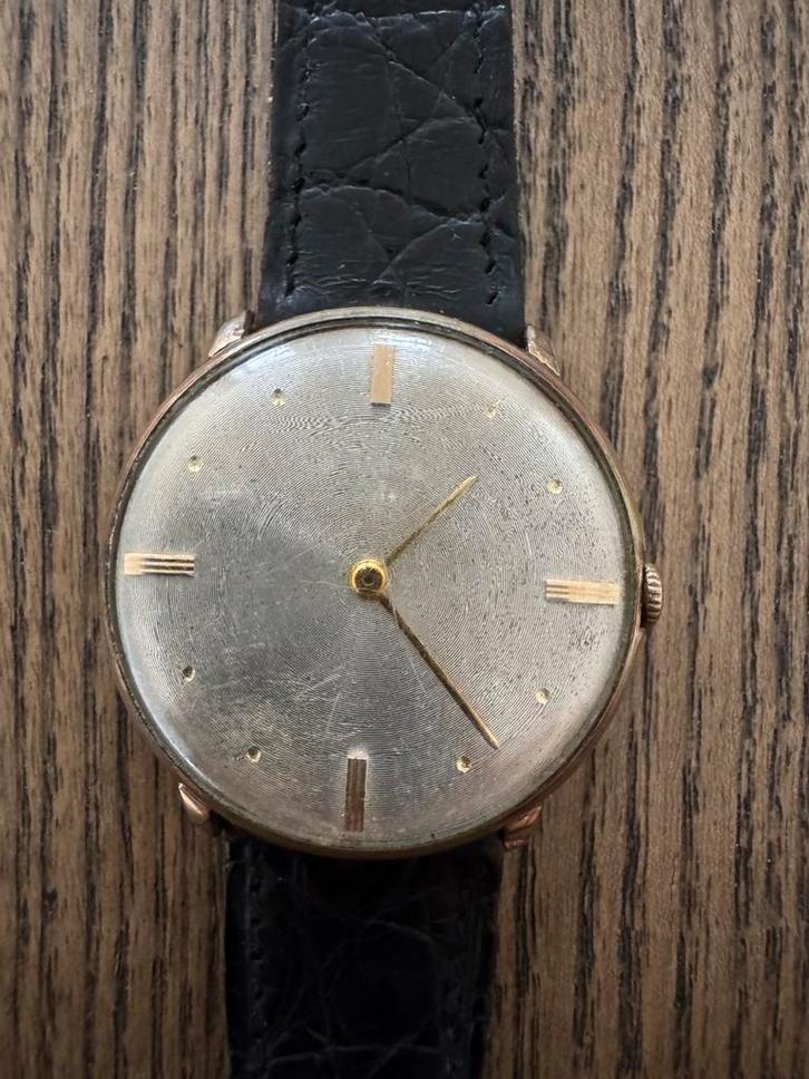 Pierce mechanisch Zwitsers horloge met 17 juwelen - 50/60, Antiek en Kunst, Antiek | Klokken, Ophalen of Verzenden