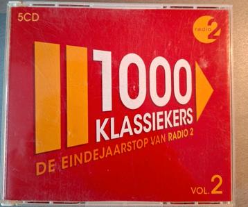 5cd box. 1000 klassiekers. Vol. 2. (Radio 2). beschikbaar voor biedingen