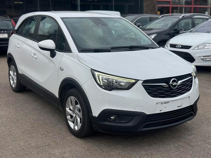 Opel // Crossland X, Auto's, Opel, Bedrijf, Te koop, Crossland X, Benzine, Euro 6, 5 deurs, Handgeschakeld, Wit, Zwart, Leder en Stof