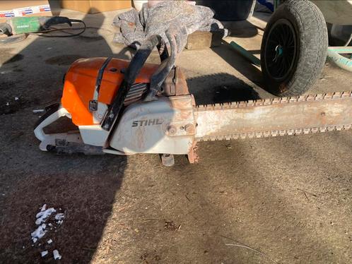 Stihl GS 461 diamantkettingzaag betonzaag + nieuwe ketting, Doe-het-zelf en Bouw, Gereedschap | Zaagmachines, Gebruikt, Kettingzaag