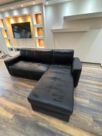 Canapé convertible similicuir noir 2,50x1,70m, Huis en Inrichting, Zetels | Zetels, Ophalen, Hoekbank, Driepersoons, Leer