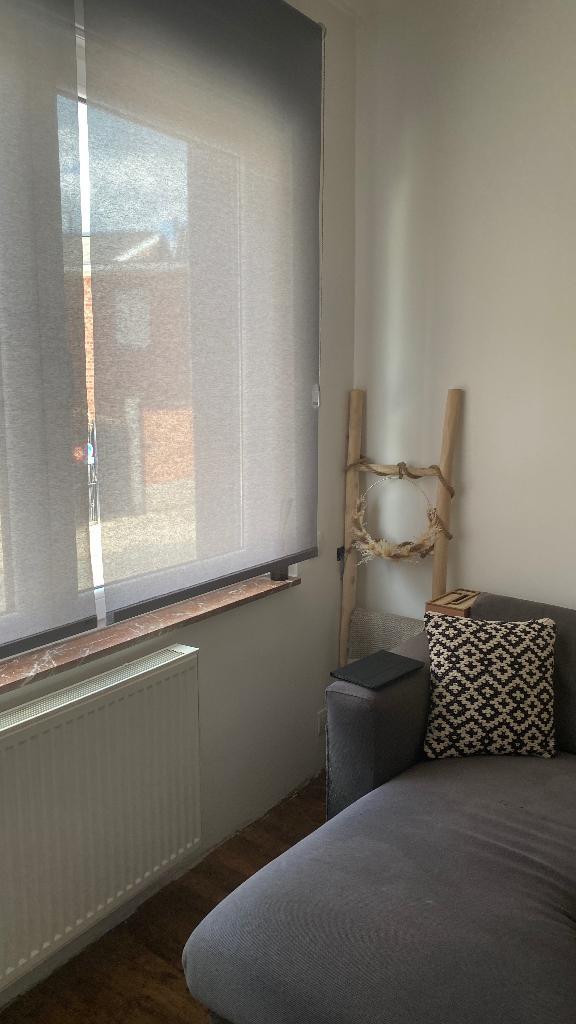 Pack de stores gris Heytens, Huis en Inrichting, Stoffering | Gordijnen en Lamellen, Gebruikt, 150 tot 200 cm, 150 tot 200 cm