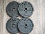4 x 5kg Domyos halterschijven. (20kg) (Goede staat!), Ophalen, Zo goed als nieuw, Benen, Halterschijven