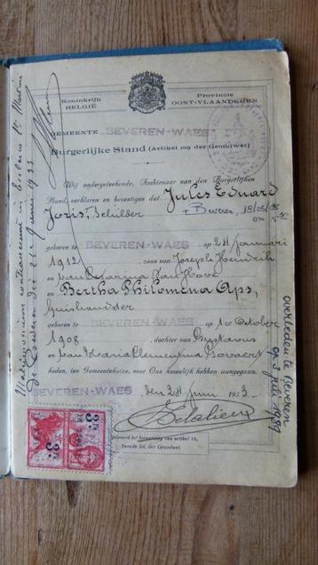 Trouwboekje beschikbaar voor biedingen