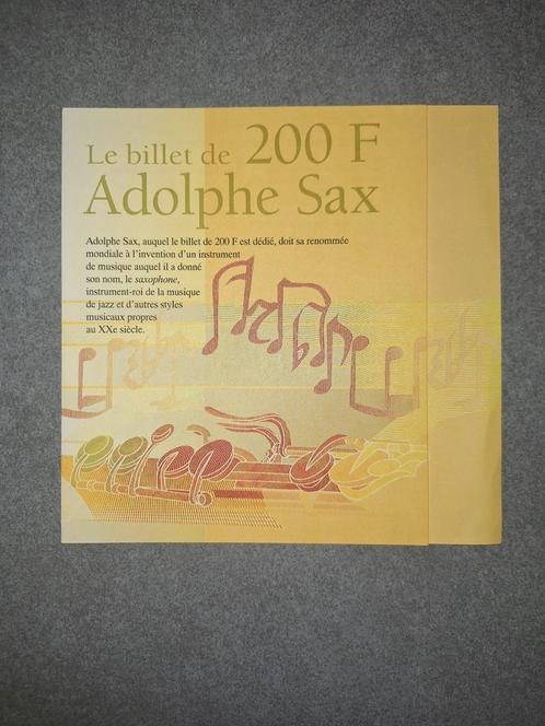 Ancienne brochure sur le billet de 2000 francs belges, Collections, Musique, Artistes & Célébrités, Comme neuf, Enlèvement ou Envoi