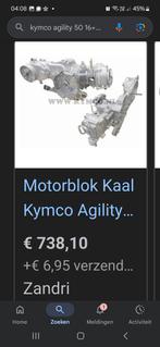 kymco agility 50cc 16+ carter + cilinder en cilinderkop oem, Ophalen of Verzenden, Nieuw, Cilinder, Kymco