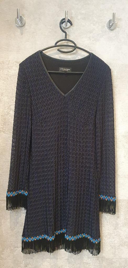 Jurk / tuniek Ana Alcazar - zwart - maat 40, Kleding | Dames, Jurken, Zo goed als nieuw, Maat 38/40 (M), Zwart, Boven de knie