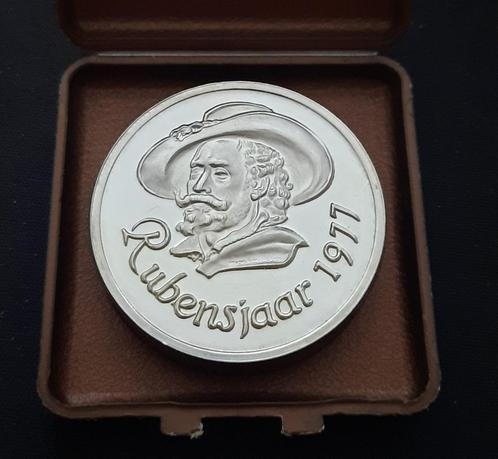 Zilveren medaille ter gelegenheid van de 400e verjaardag van, Postzegels en Munten, Penningen en Medailles, Zilver, Ophalen of Verzenden