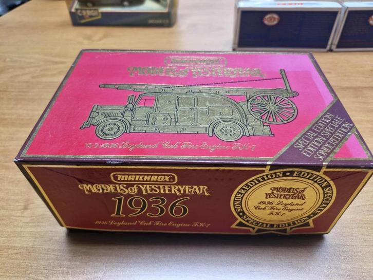 Matchbox – Models of Yesteryear: Leyland 1936 Fire Engine FK, Hobby en Vrije tijd, Modelauto's | Overige schalen, Nieuw, Overige typen