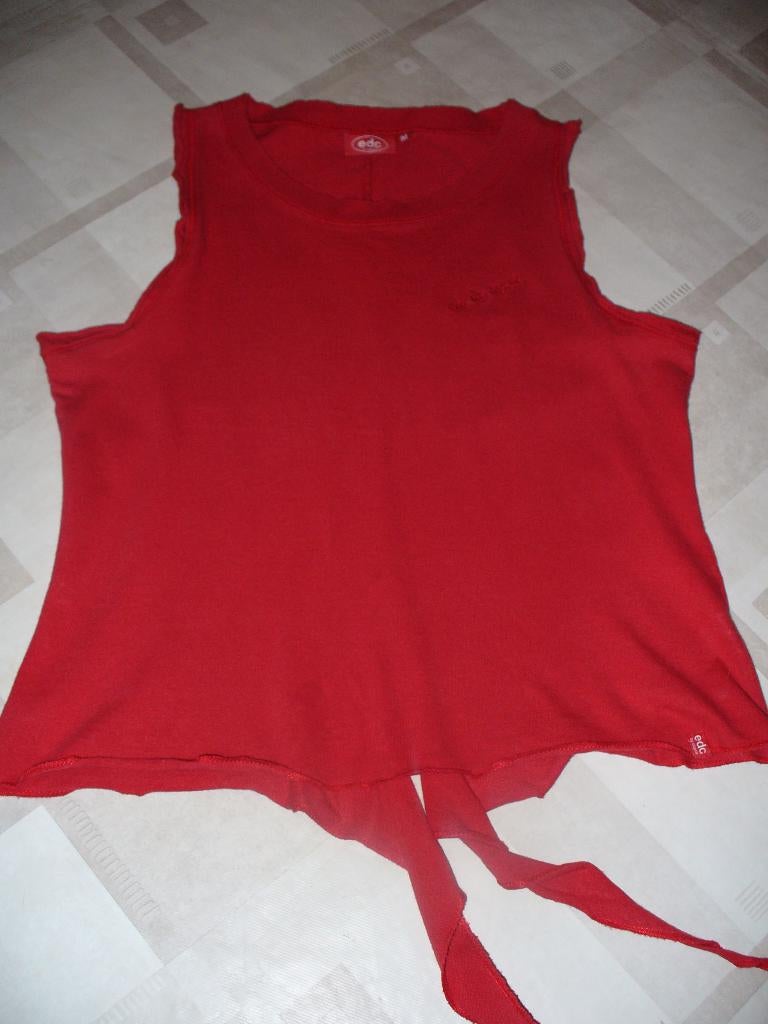 Topje EDC maat M, EDC, Enlèvement ou Envoi, Taille 38/40 (M), Rouge