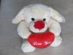 Een zacht knuffel hondje Love you, NIEUW, Ophalen, Nieuw, Hond