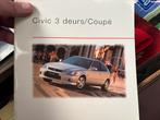 Honda Civic EJ/EK 1999-2001 brochure, Ophalen of Verzenden, Honda