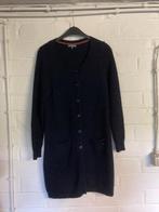 Lange donkerblauwe warme cardigan, Terre Bleue, maat 38, Kleding | Dames, Maat 38/40 (M), Ophalen of Verzenden, Gedragen, Terre Bleue