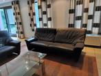 Salon in leder, 2&3 zit, merk Jori, Huis en Inrichting, Ophalen, Gebruikt, Leer, Tijdloos
