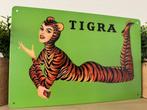 Metalen reclamebord Tigra, Verzamelen, Merken en Reclamevoorwerpen, Ophalen of Verzenden, Nieuw, Reclamebord