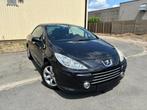 Peugeot 307 CC 1.6 essence Airco Gps 80KW, Cabriolet, Zwart, Bedrijf, Handgeschakeld