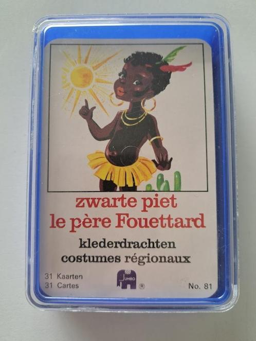 Vintage Jumbo - Zwarte Piet spel in kwartetbox, Verzamelen, Speelkaarten, Jokers en Kwartetten, Gebruikt, Kwartet(ten), Ophalen of Verzenden