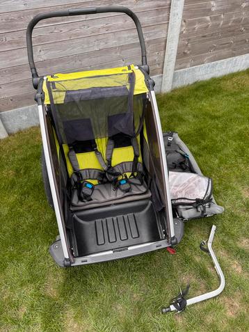 Thule chariot cab 2 fietskar, Enlèvement, Utilisé, Suspension