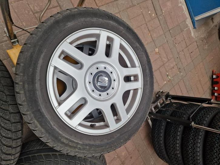 Winterwielenset VW Audi Seat, Auto-onderdelen, Banden en Velgen, Banden en Velgen, Winterbanden, 16 inch, 205 mm, Personenwagen