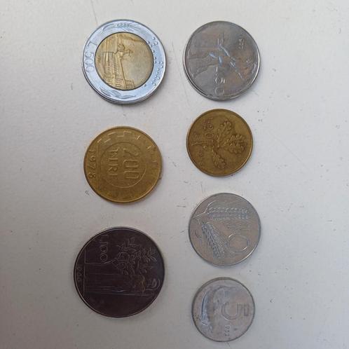 Italië 7 munten vanaf 1952, Postzegels en Munten, Munten | Europa | Euromunten, België, Ophalen of Verzenden